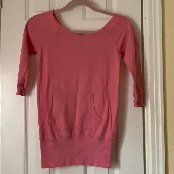 Pink 3/4 sleeve shirt with pockets - Picture 1 of 3